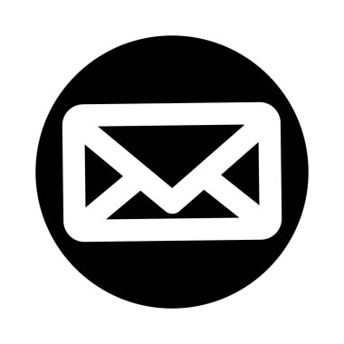 zarf posta izole simge vektör illüstrasyon