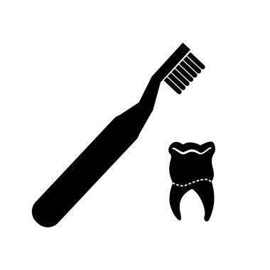 fırça vektör illüstrasyon ile diş insan