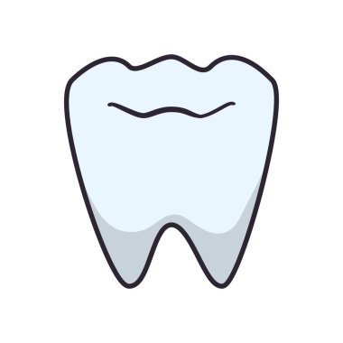 diş insan izole simge vektör illüstrasyon