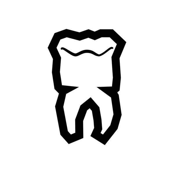 Tooth human isolated icon vector illustration — Stock Vector