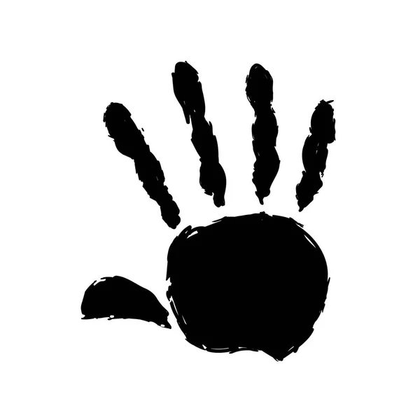 Mão humana ícone isolado vetor ilustração —  Vetores de Stock