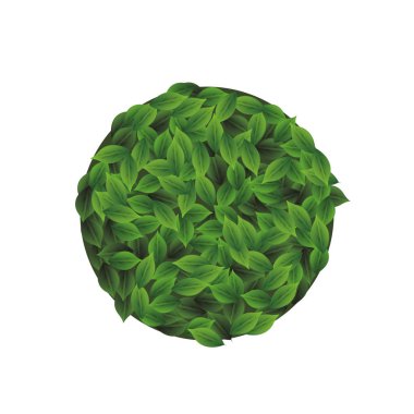 ağaç bitki ekili simge vektör illüstrasyon