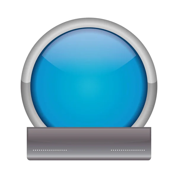 Sceau cercle timbre avec illustration vectorielle ruban — Image vectorielle
