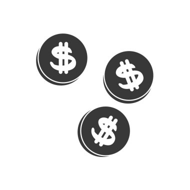 faturaları dolar vektör illüstrasyon ile para çantası