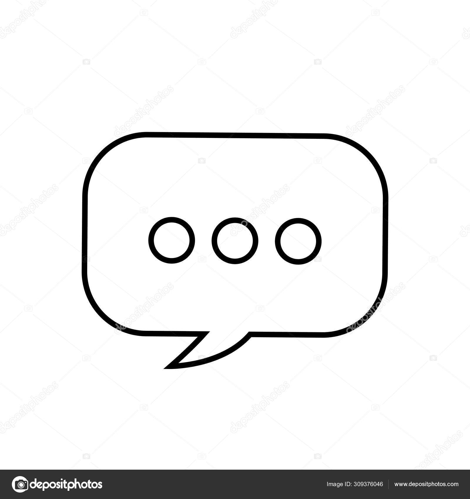 Speech Bubble Message Icon Vector Illustration Vector Image By C Djv Vector Stock