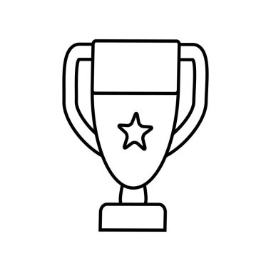 kupa kupa ödül simgesi vektör illüstrasyon