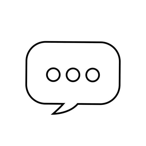 Speech bubble message icon vector illustration — Stock Vector