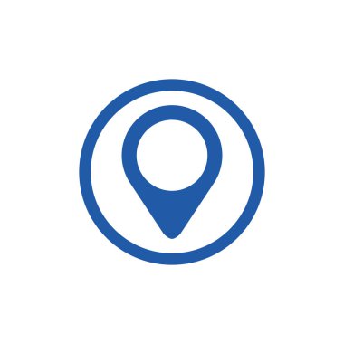 toplu iğne işaretçisi konumu simge vektör çizim