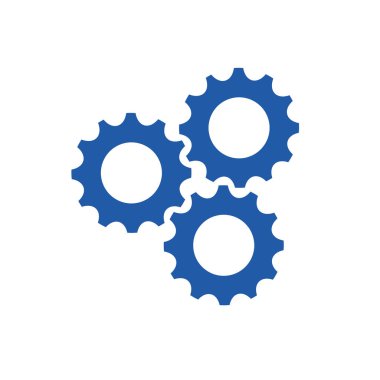 Gears'ı makine ile takım çalışması siluet