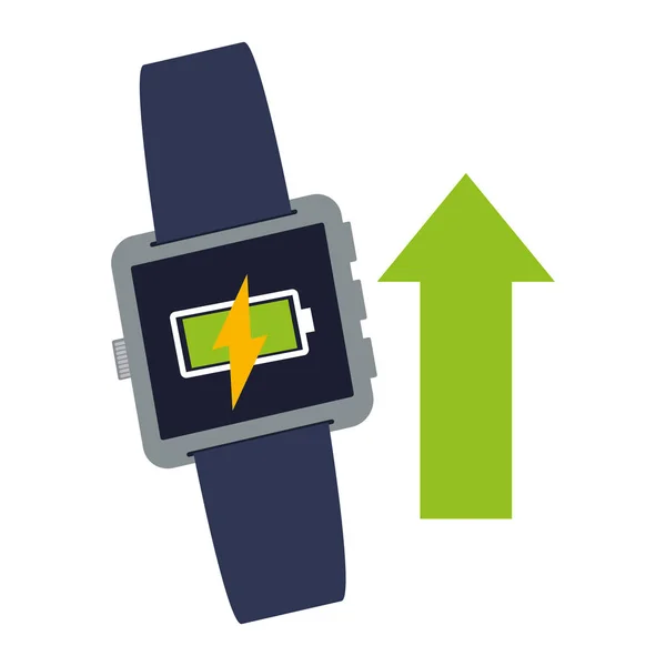 Ikona ilustracja inteligentny zegarek technologia wektor — Wektor stockowy