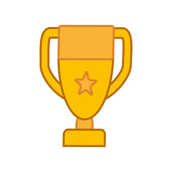 Trophy cup award icon vector illustration — Stock Vector