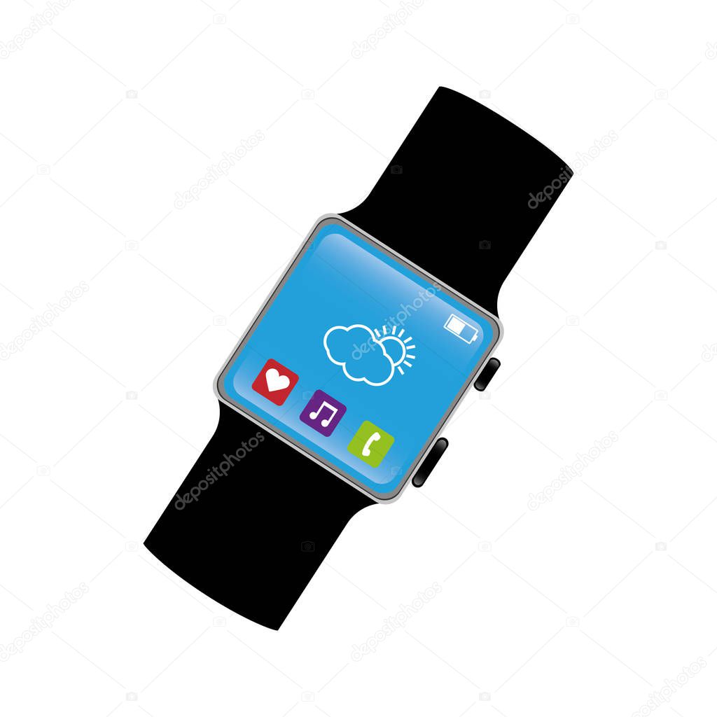 smart watch technology with applications menu
