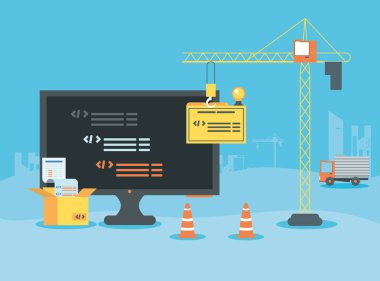 cosntruction altında web sayfası ile masaüstü