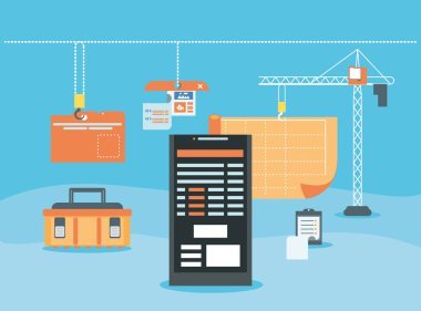 cosntruction altında web sayfası ile akıllı telefon