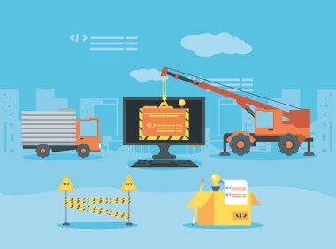 cosntruction altında web sayfası ile masaüstü