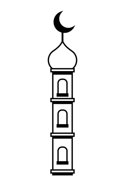 Ramadan Kareem lamp met maan opknoping vector Illustratio — Stockvector