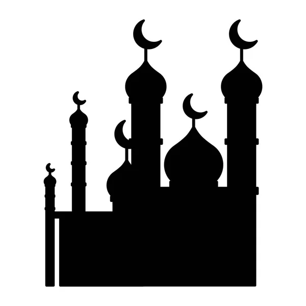Ay asılı vektör illustratio ile ramazan kareem lamba — Stok Vektör