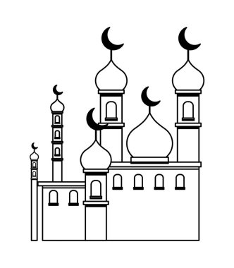 ay asılı vektör illustratio ile ramazan kareem lamba