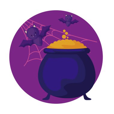 cadılar bayramı simge tasarımı kazanı