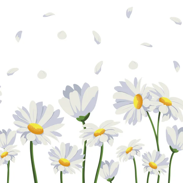 Hermosas flores diseño vector ilustración — Vector de stock