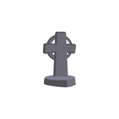 Beyaz arkaplanda Hıristiyan haçı