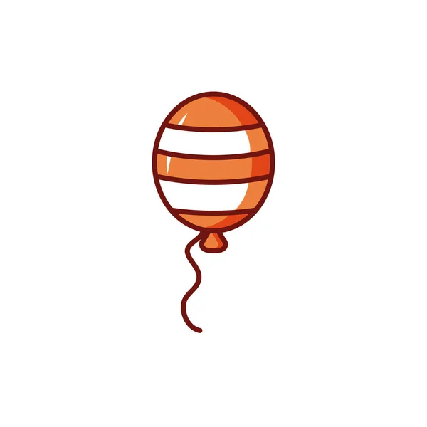 Ballon d'hélium sur fond blanc — Image vectorielle