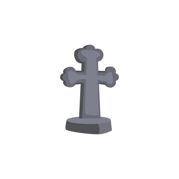Christian cross on white background — Stock Vector