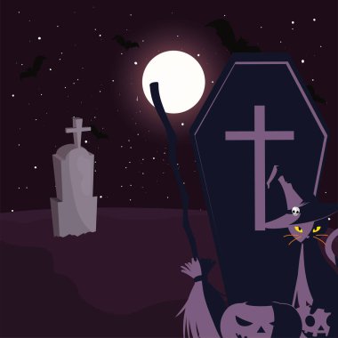 Christian haç ile ahşap tabut