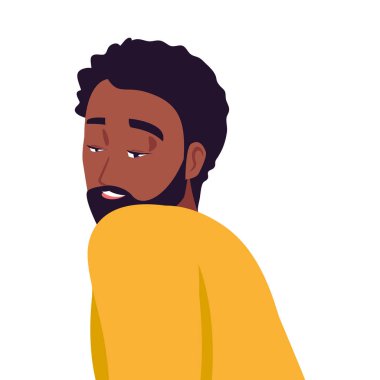 İzole edilmiş Avatar Adam vektör tasarımı
