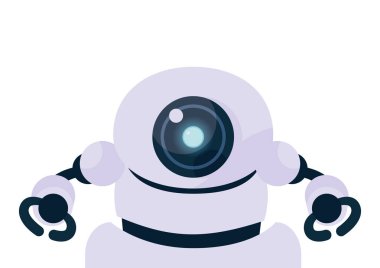İzole teknoloji robot vektör tasarımı