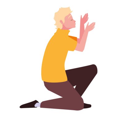 İzole edilmiş Avatar Adam vektör tasarımı