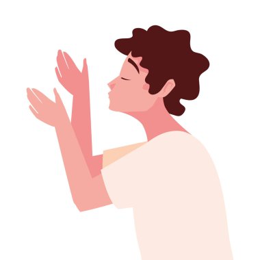 İzole edilmiş Avatar Adam vektör tasarımı