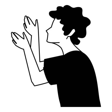 İzole edilmiş Avatar Adam vektör tasarımı