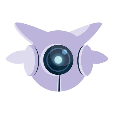 İzole teknoloji robot vektör tasarımı