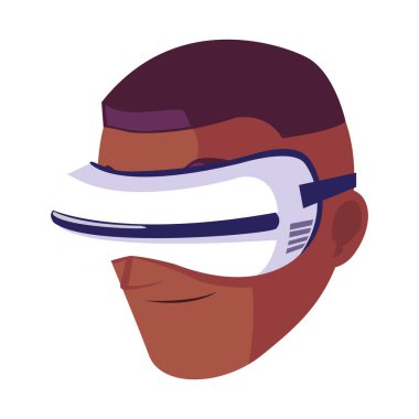 artırılmış gerçeklik teknolojisini kullanan adam