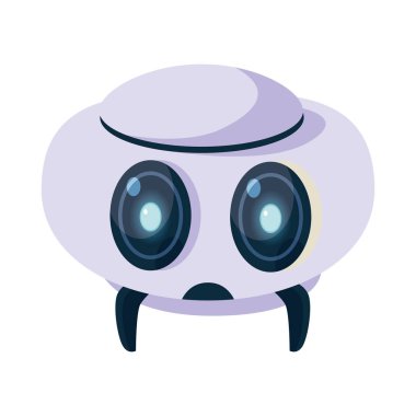 İzole teknoloji robot vektör tasarımı