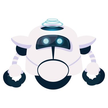Teknoloji robot karikatür vektör tasarımı