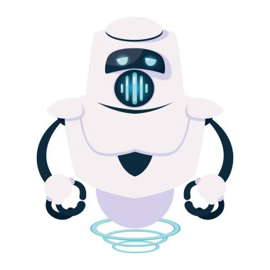 Teknoloji robot karikatür vektör tasarımı