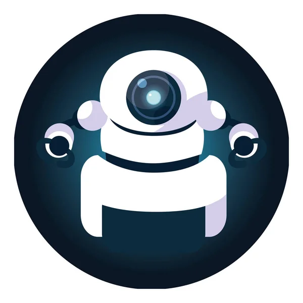 Geïsoleerde technologie robot vector ontwerp — Stockvector