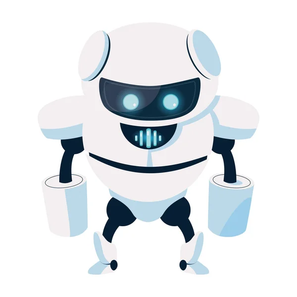 Technológiai robot rajzfilm-vektor tervezés — Stock Vector