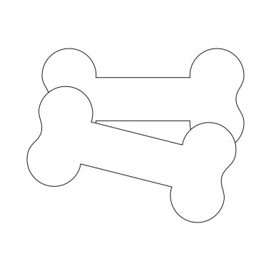 beyaz arka planda ölü kemik silueti