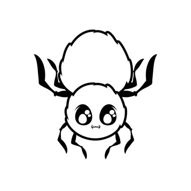 beyaz arka plan üzerinde ürpertici örümcek hayvan