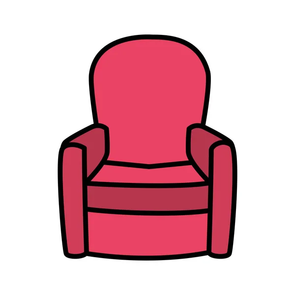 Diseño de vector de silla de casa aislada — Vector de stock