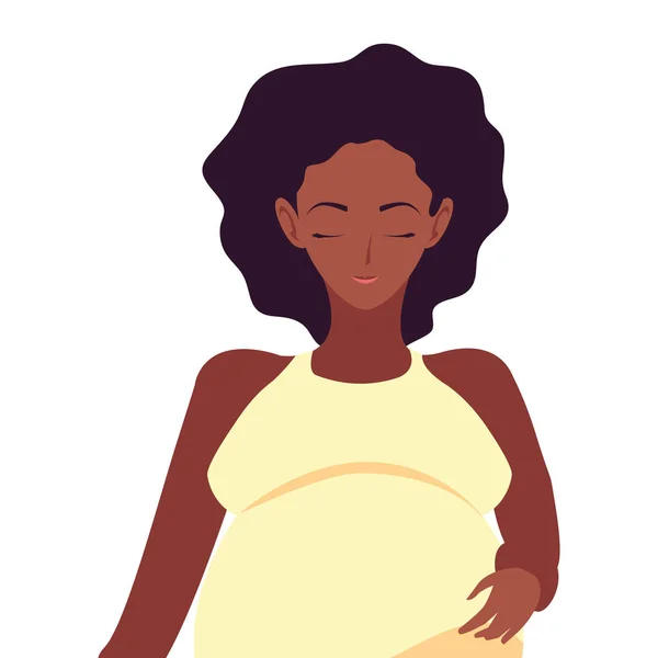 Isolierte schwangere Frau Design-Ikone — Stockvektor