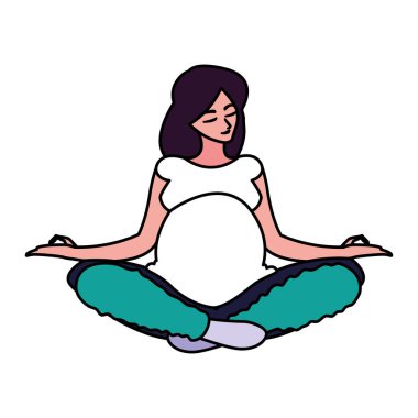 İzole hamile kadın tasarım simgesi