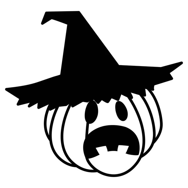 Halloween calabaza icono de diseño de vectores de dibujos animados — Archivo Imágenes Vectoriales