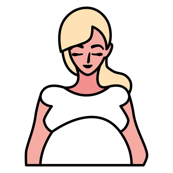 Isolated pregnant woman design icon — Stock Vector