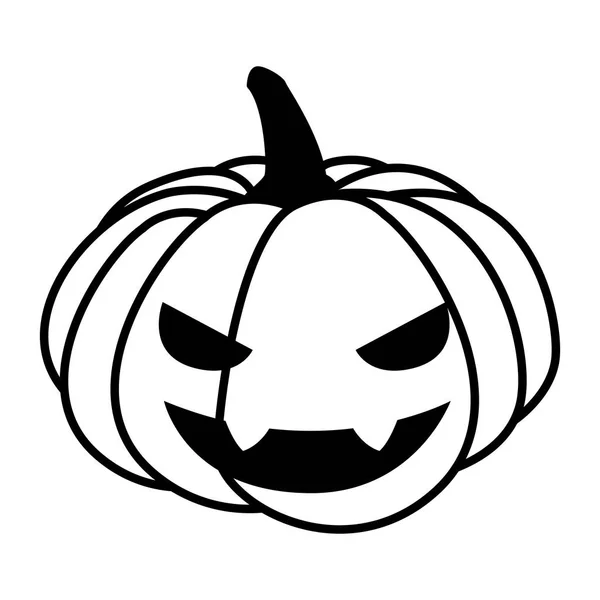 Halloween calabaza icono de diseño de vectores de dibujos animados — Archivo Imágenes Vectoriales