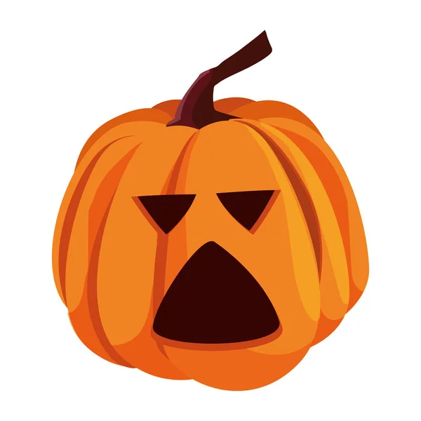 Halloween abóbora desenho animado vetor ícone de design — Vetor de Stock