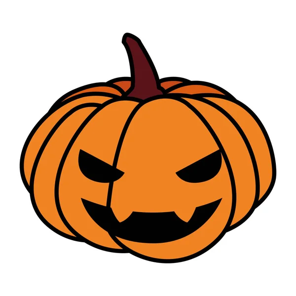 Halloween dynia kreskówka ikona projekt wektor — Wektor stockowy